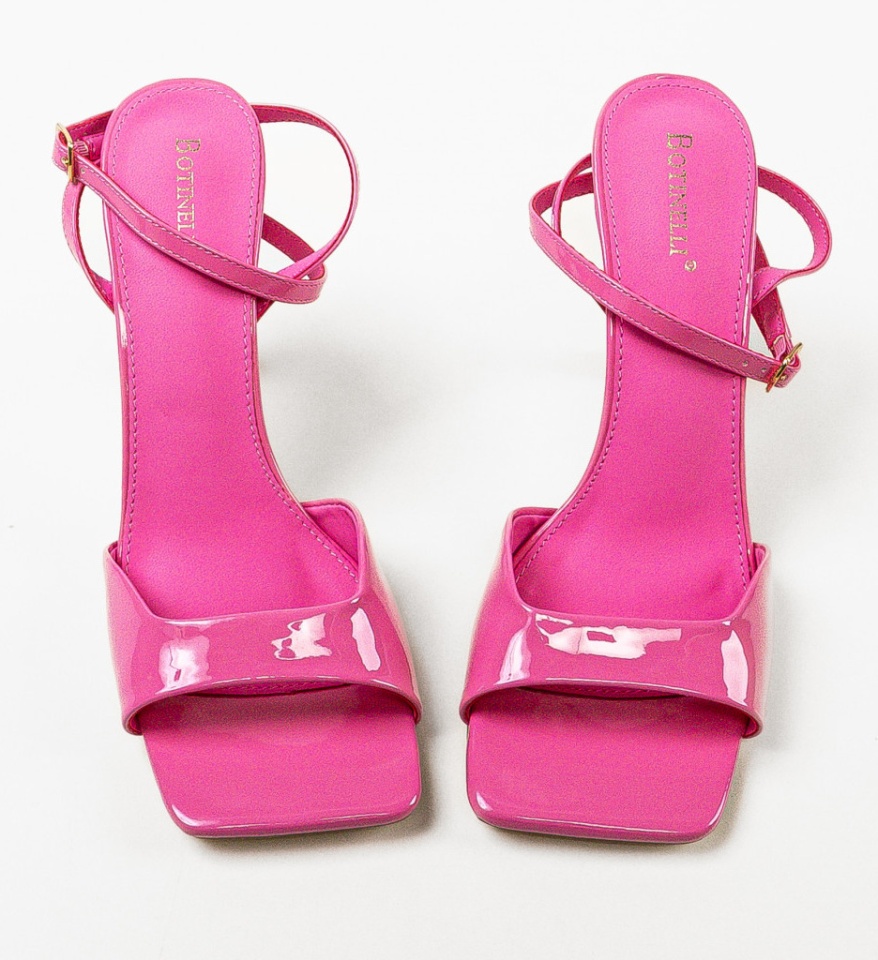 Sandale cu toc Stefany Fuchsia - Img 4