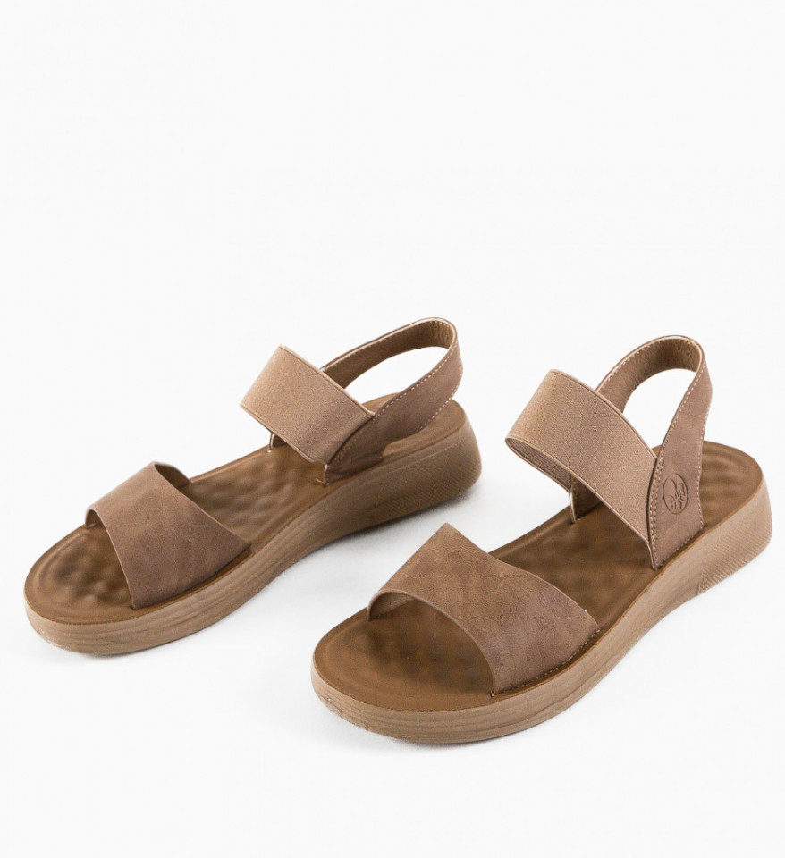 Sandale dama Crescen Khaki - Img 2