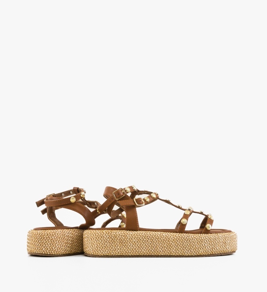 Sandale dama Straw Camel - Img 5