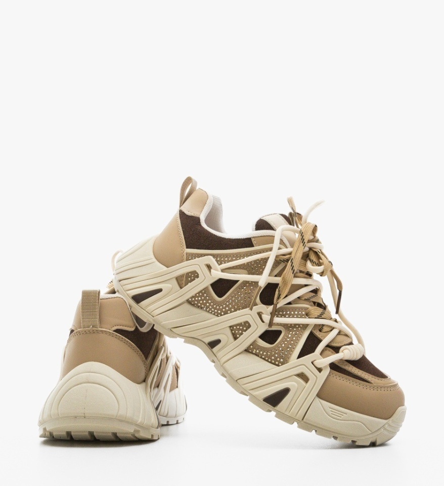 Sneakers dama Anka Bej - Img 3