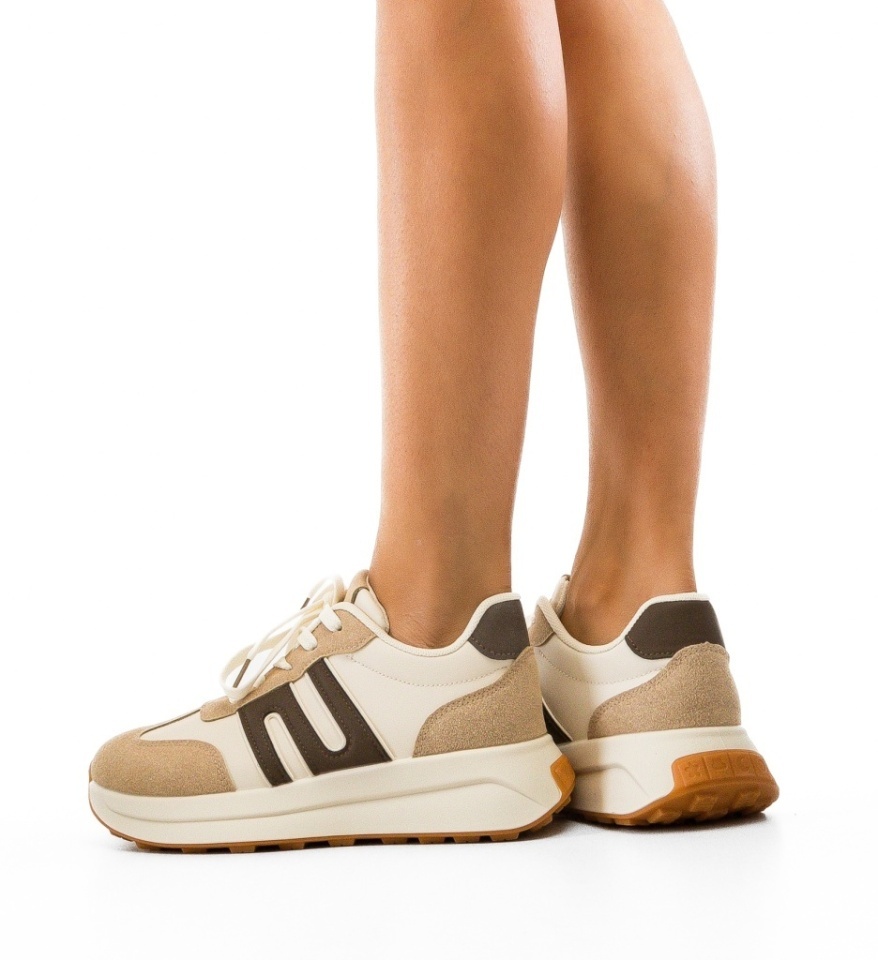 Sneakers dama Bahman Khaki - Img 4