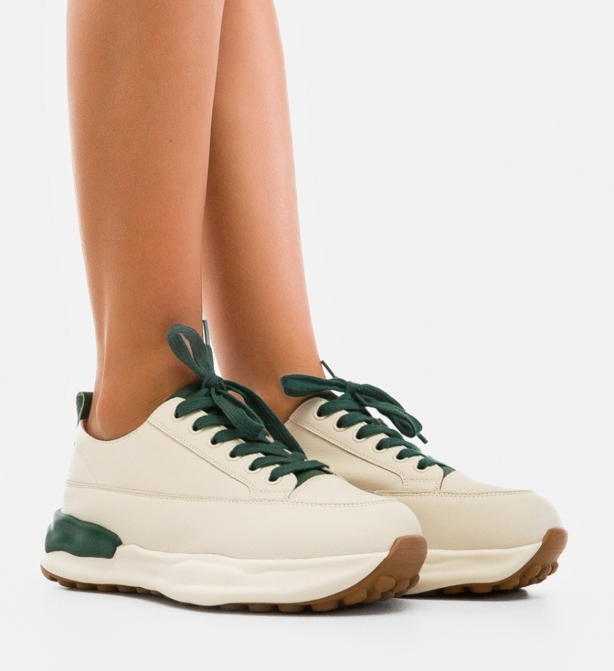 Sneakers dama Bailey Bej 3 - Img 6