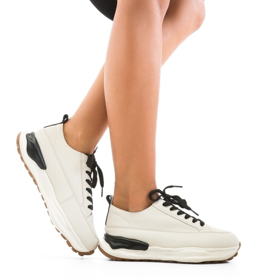 Sneakers dama Bailey Bej 6 - Img 6