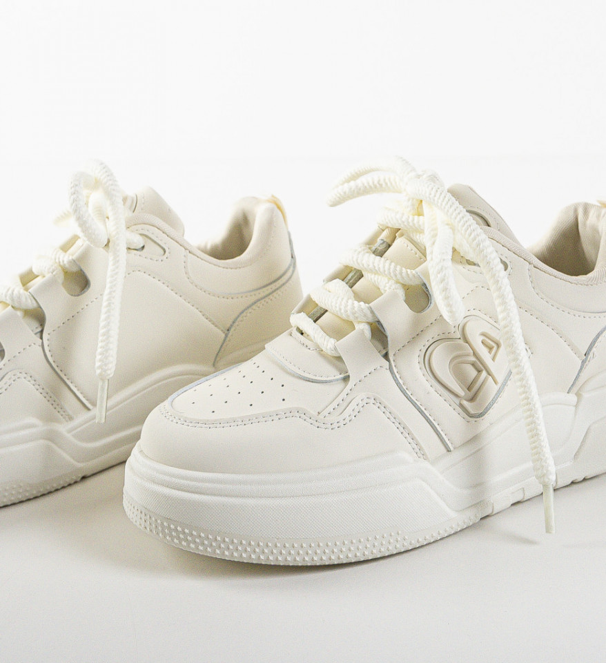 Sneakers dama Bebybe Bej - Img 2