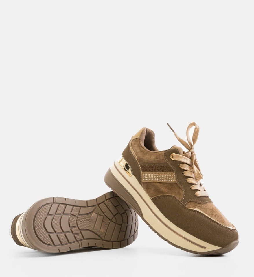 Sneakers dama Byeny Khaki - Img 2