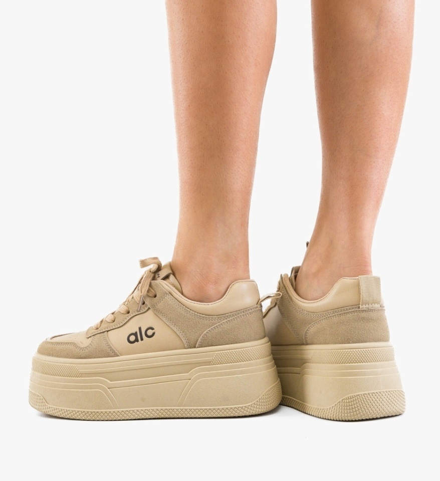 Sneakers dama Dareva Khaki - Img 4