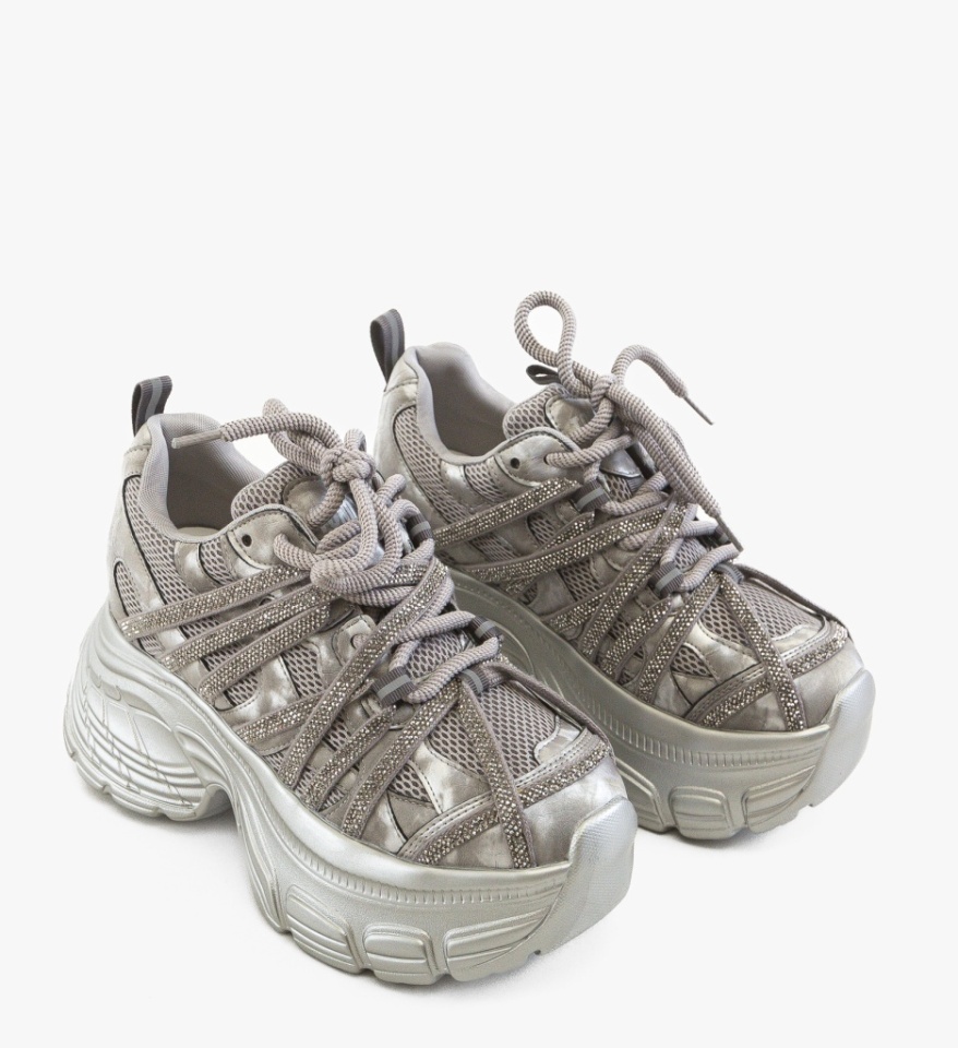 Sneakers dama Dony Gri - Img 3