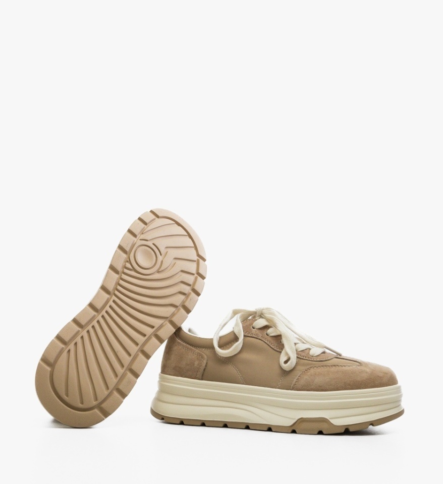 Sneakers dama Dynal Bej - Img 3