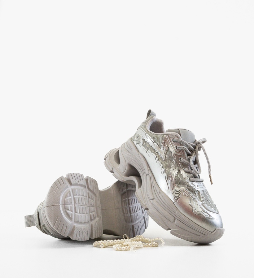 Sneakers dama Griffith Gri - Img 4