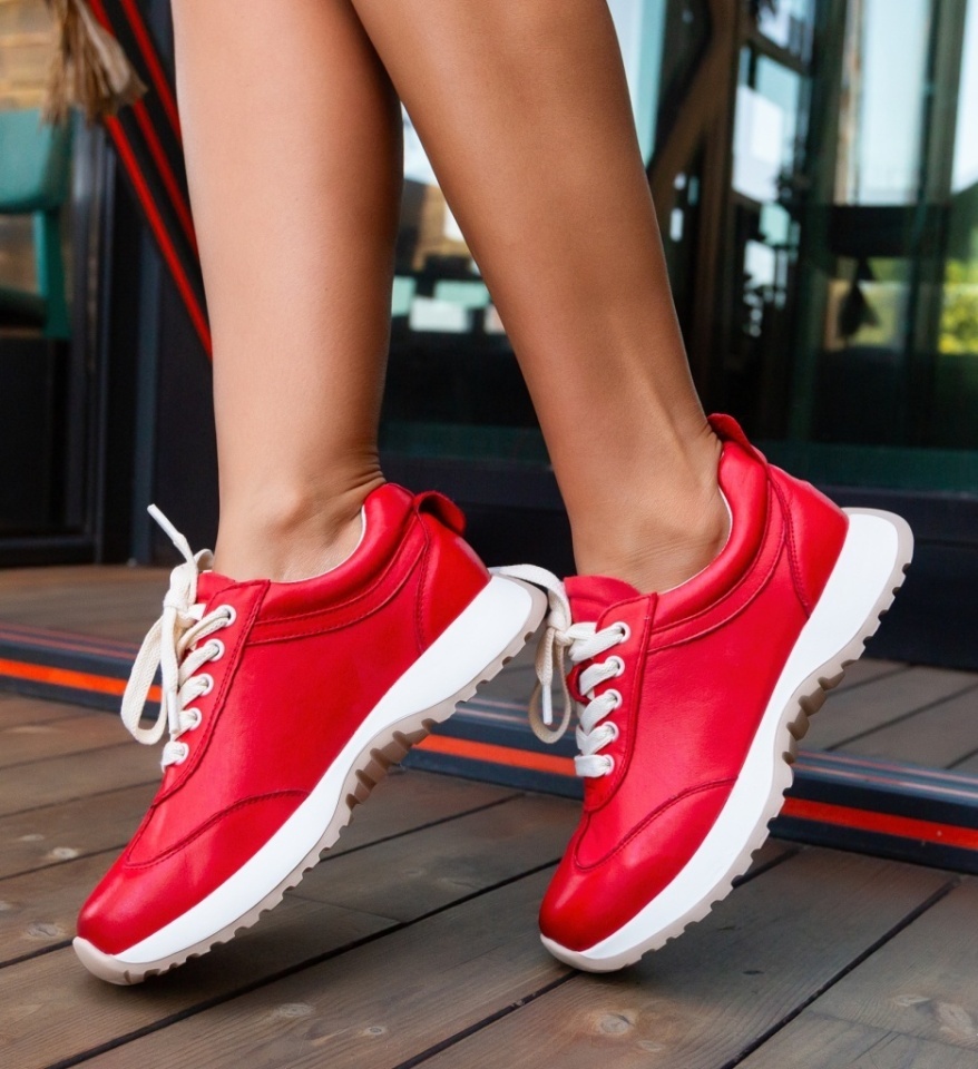 Sneakers dama Hober Rosii - Img 2