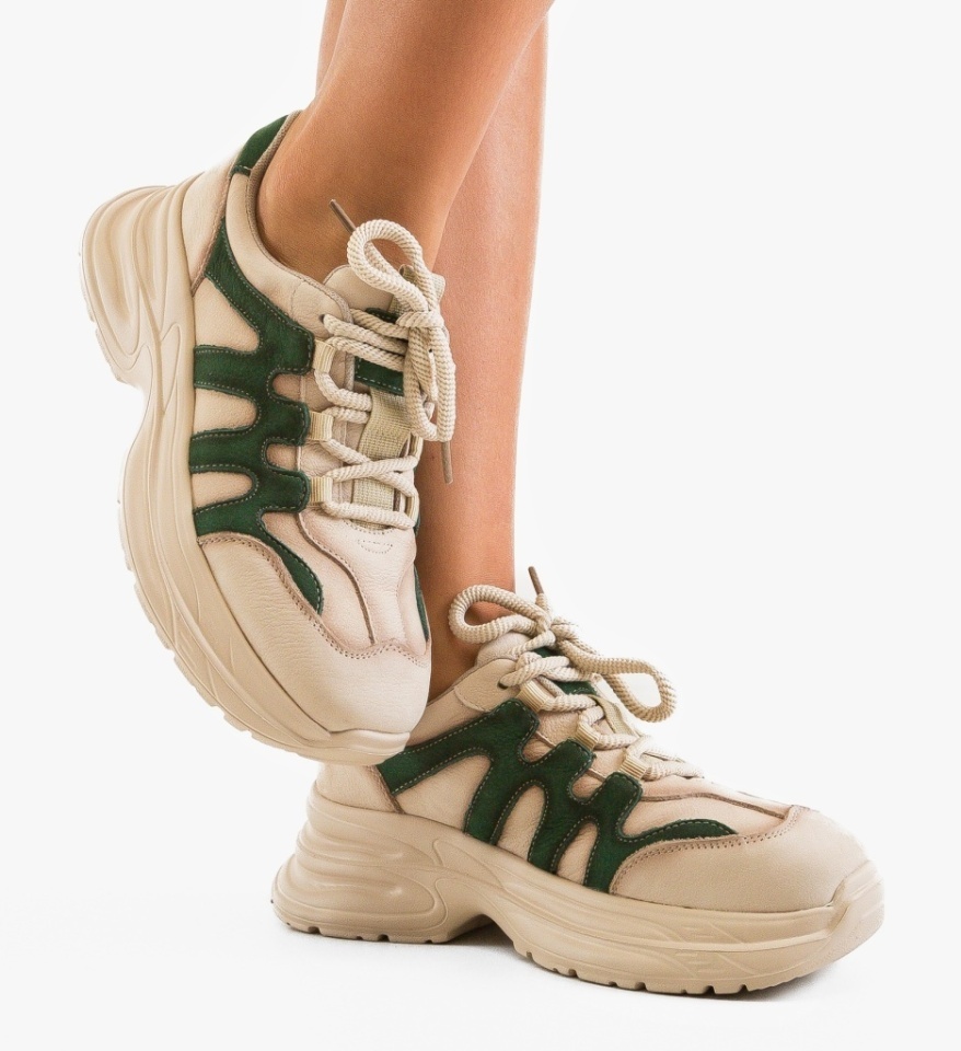 Sneakers dama Iman Bej 4 - Img 5