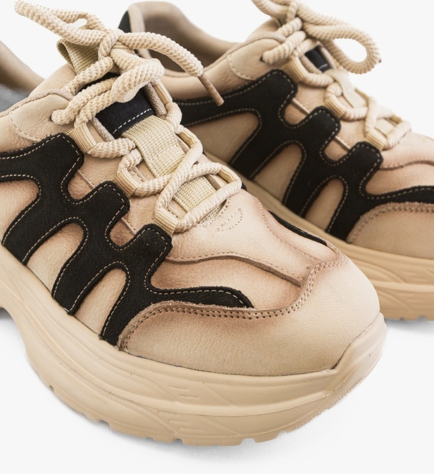 Sneakers dama Iman Bej - Img 2