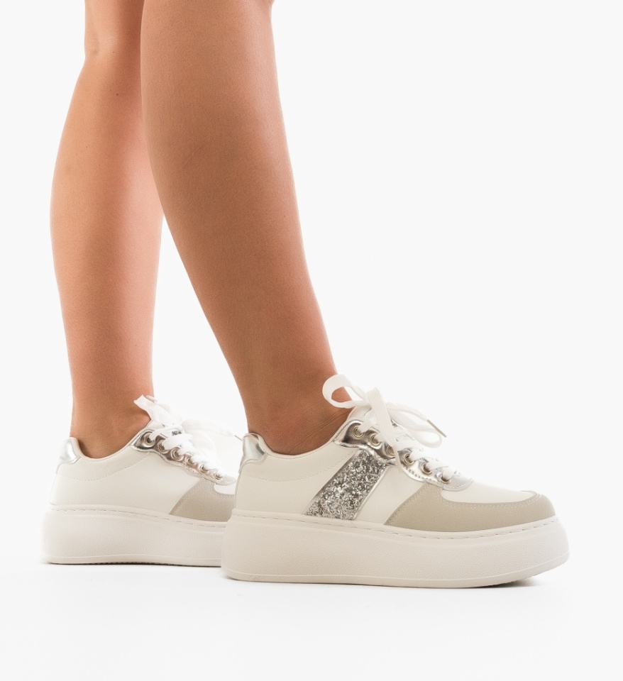 Sneakers dama Jose Argintii - Img 6