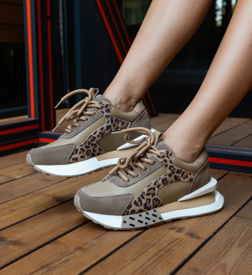 Sneakers dama Klery Khaki - Img 6