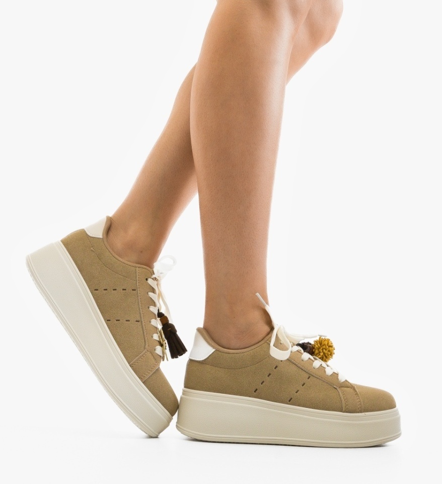 Sneakers dama Kukar Khaki - Img 2