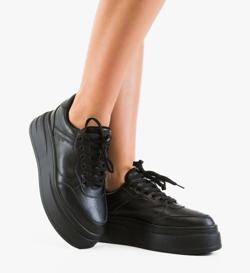 Sneakers dama Momda Negre - Img 3