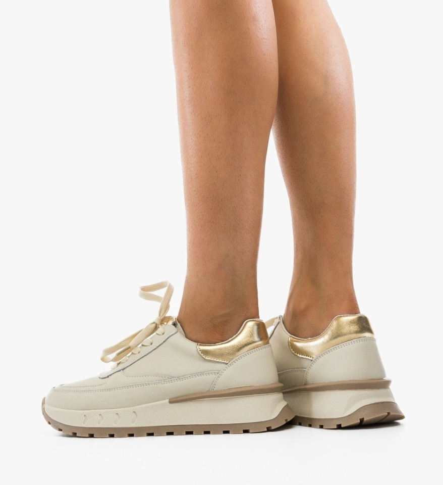 Sneakers dama Myrya Bej - Img 5