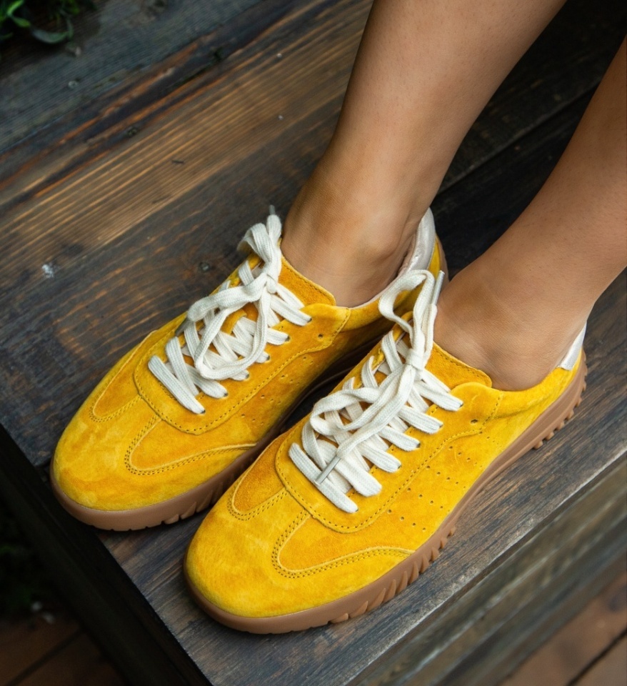 Sneakers dama Nygery Galbeni - Img 2