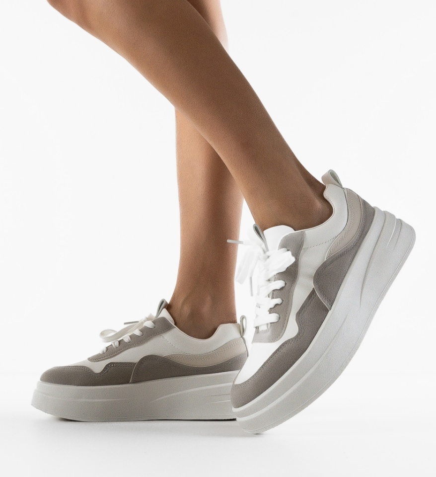 Sneakers dama Oradela Gri 2 - Img 4