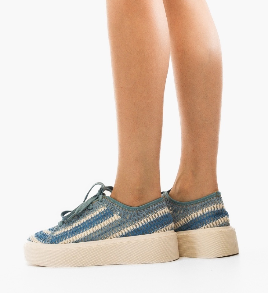 Sneakers dama Reinbou Albastri - Img 4