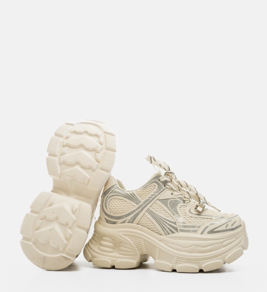Sneakers dama Rikki Bej - Img 2