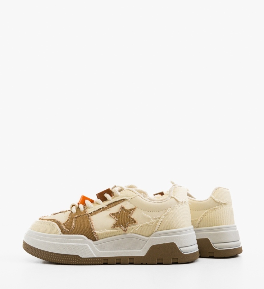 Sneakers dama Rilas Bej - Img 3