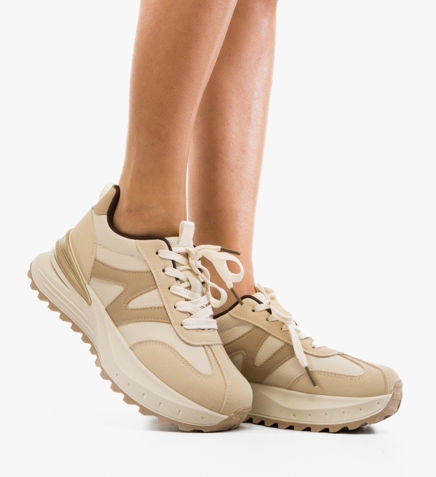 Sneakers dama Senso Bej - Img 6