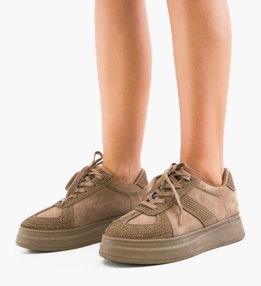 Sneakers dama Solle Khaki - Img 5
