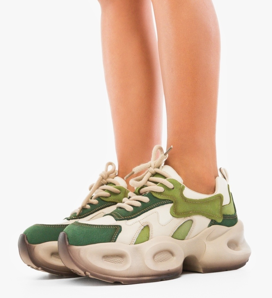 Sneakers dama Topaz Bej 3 - Img 5