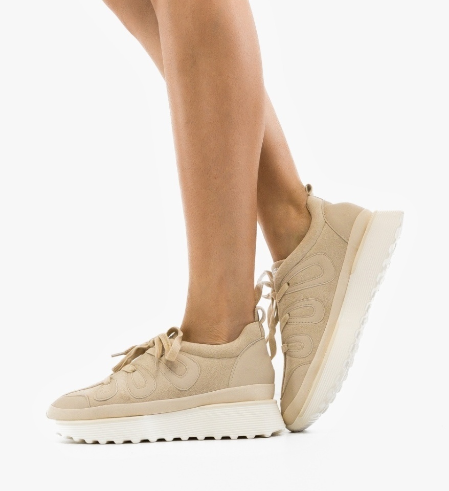 Sneakers dama Tyler Bej - Img 4