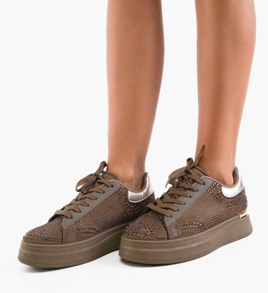 Sneakers dama Tzany Khaki - Img 5