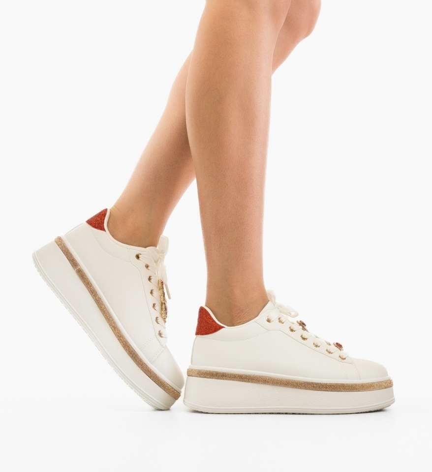 Sneakers dama Weland Rosii - Img 6