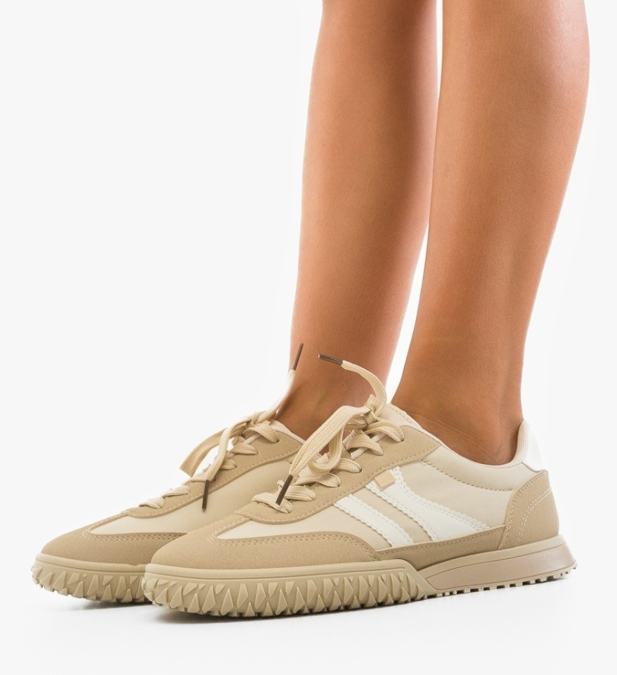 Sneakers dama Zeciu Bej - Img 6
