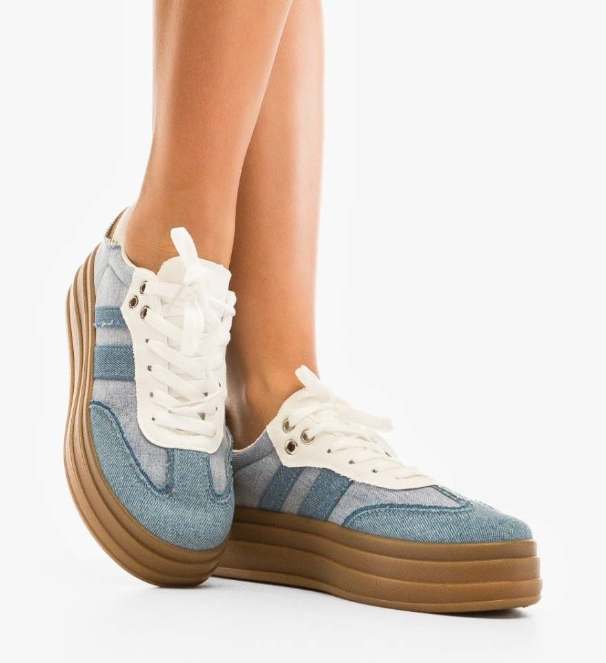 Sneakers dama Zyla Albastri - Img 2