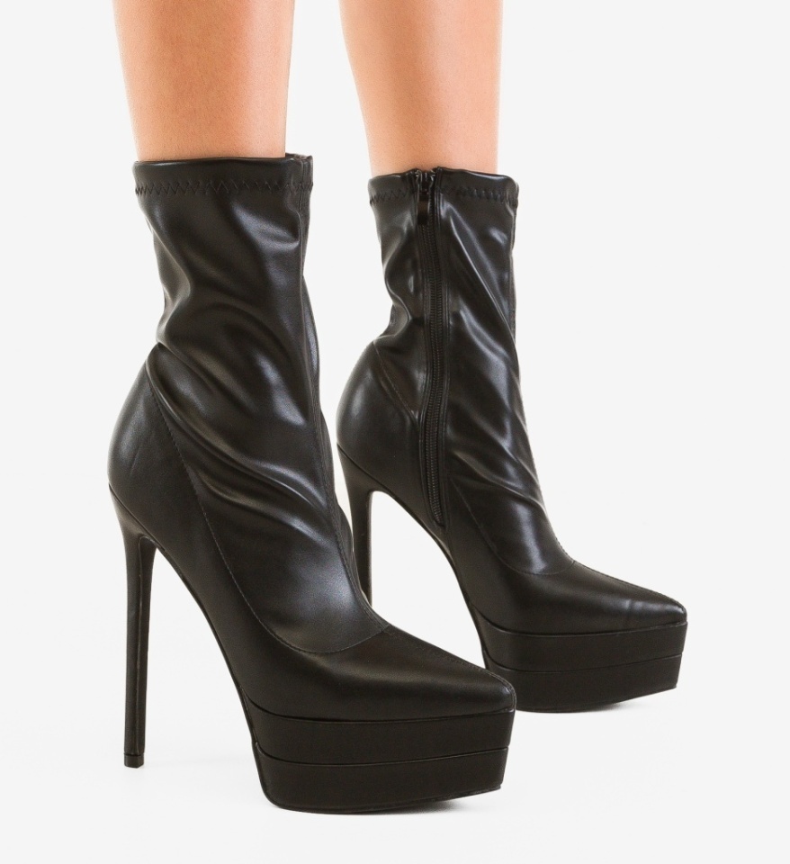 Botine dama Kazmire Negre - Img 4