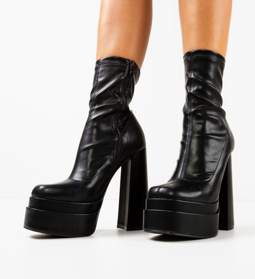 Botine dama Platouy Negre - Img 6