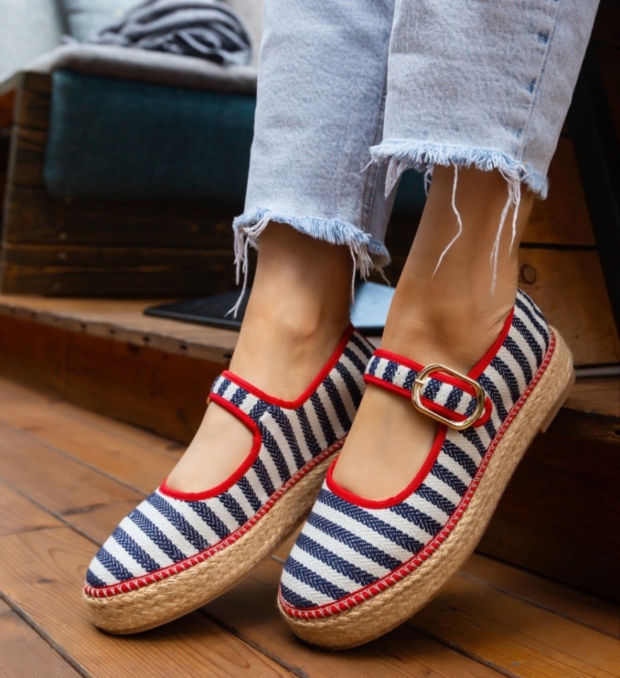 Espadrile dama Gamny Albastri - Img 5