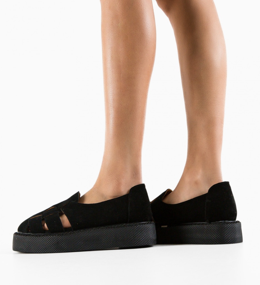 Pantofi Casual Anura Negri - Img 4
