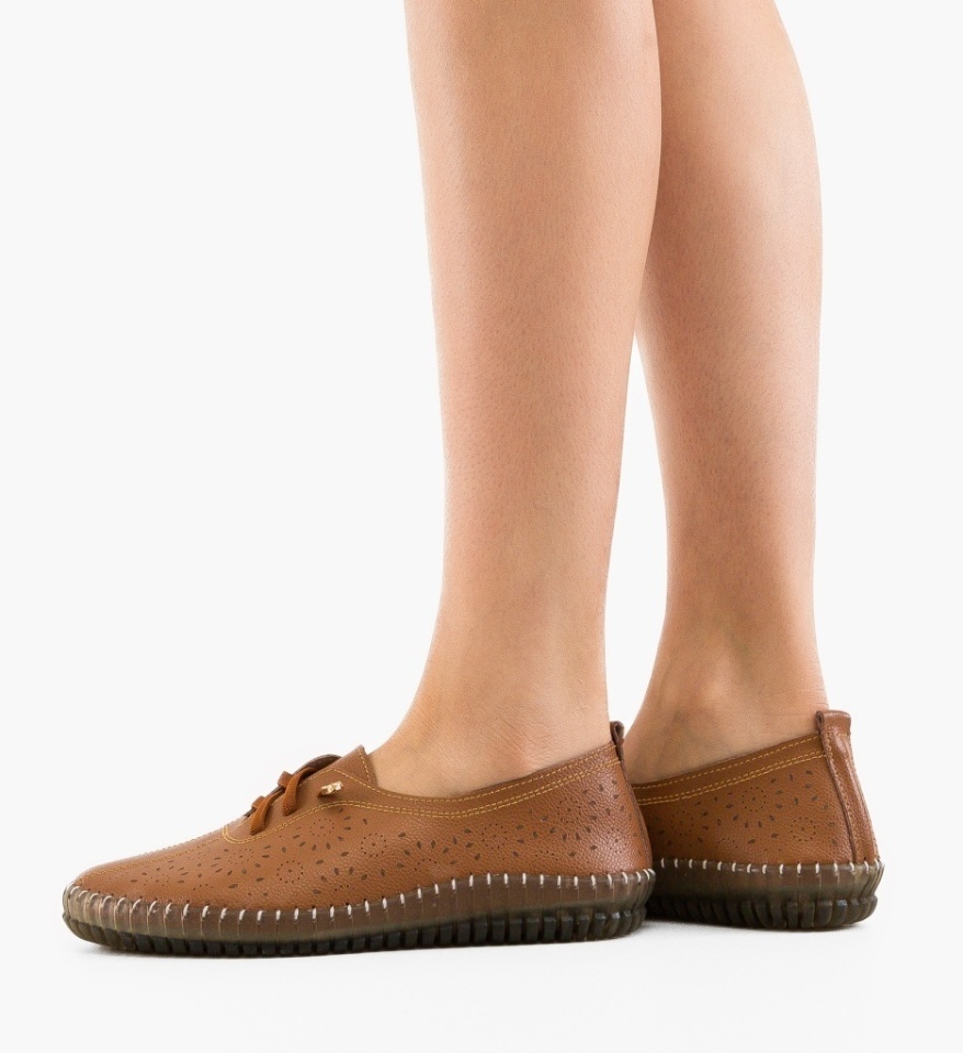 Pantofi Casual Azukar Camel - Img 2