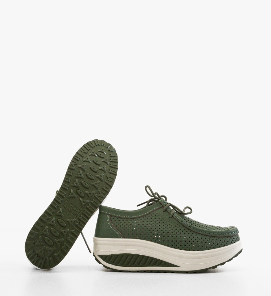 Pantofi Casual Baroco Verzi - Img 3