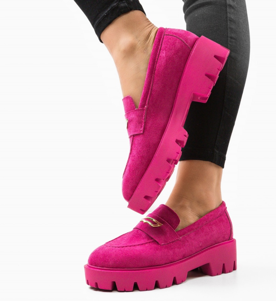 Pantofi Casual Beikrols Fuchsia - Img 6