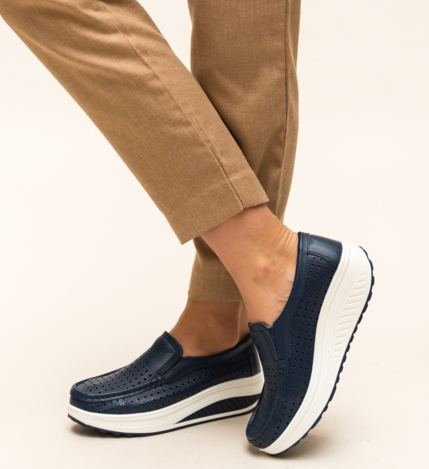 Pantofi Casual Bicaz Bleumarin - Img 13