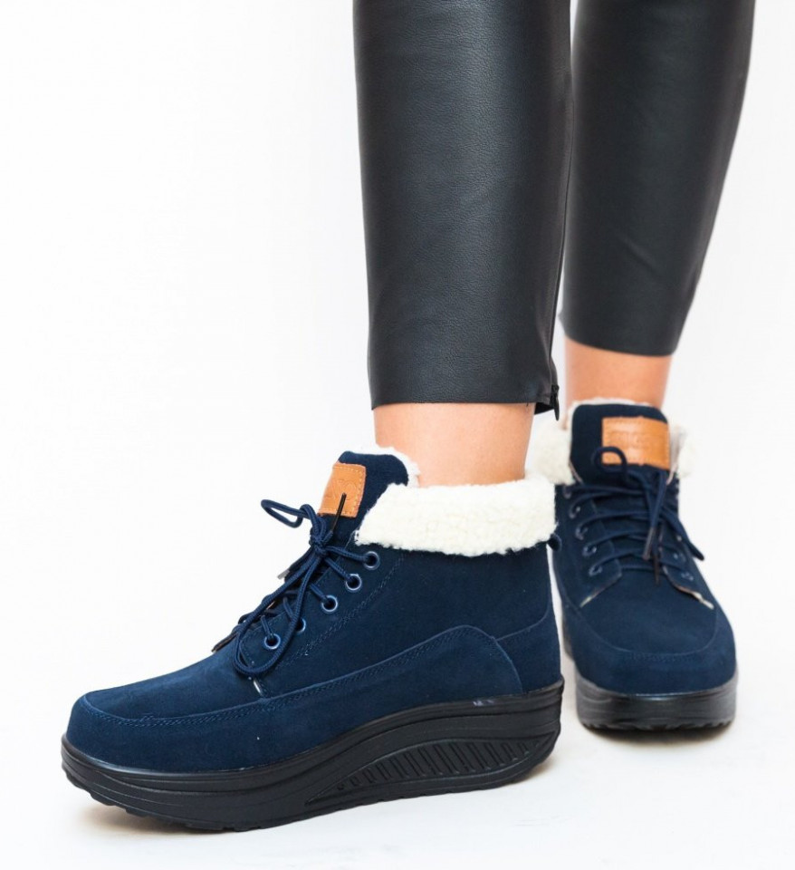 Pantofi Casual Blind Bleumarin - Img 5