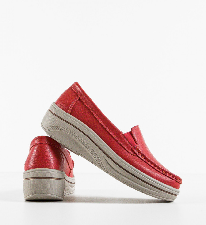Pantofi Casual Brienne Rosii - Img 2