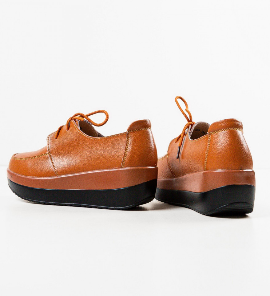 Pantofi Casual Creamt Camel - Img 10