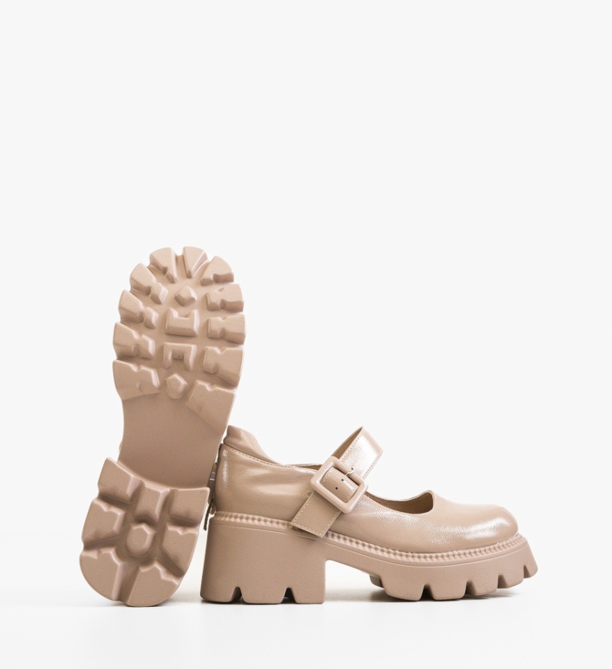 Pantofi Casual dama Bokfa Nude - Img 4