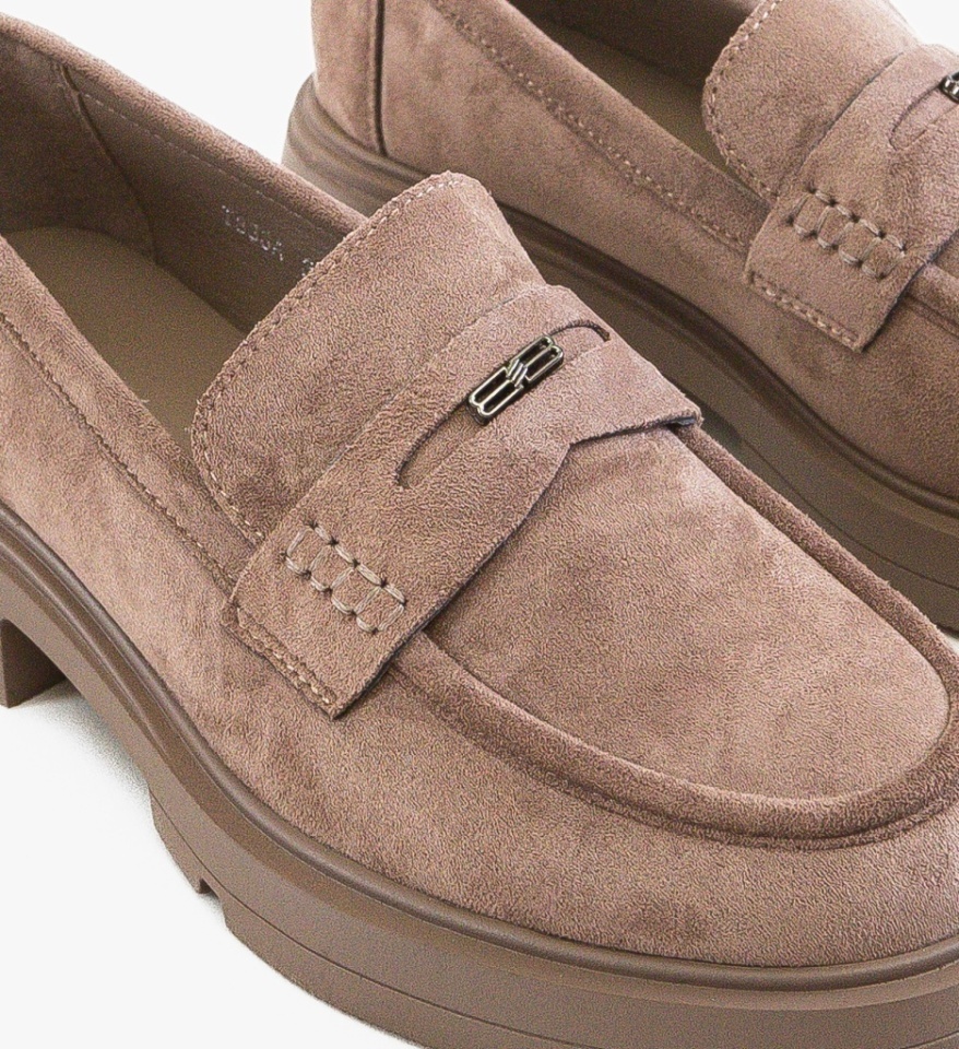 Pantofi casual dama Corsera Khaki - Img 3