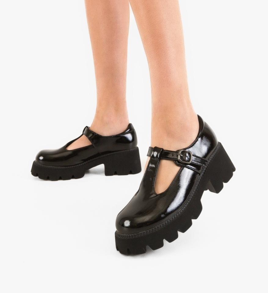 Pantofi Casual dama Fabox Negri - Img 6