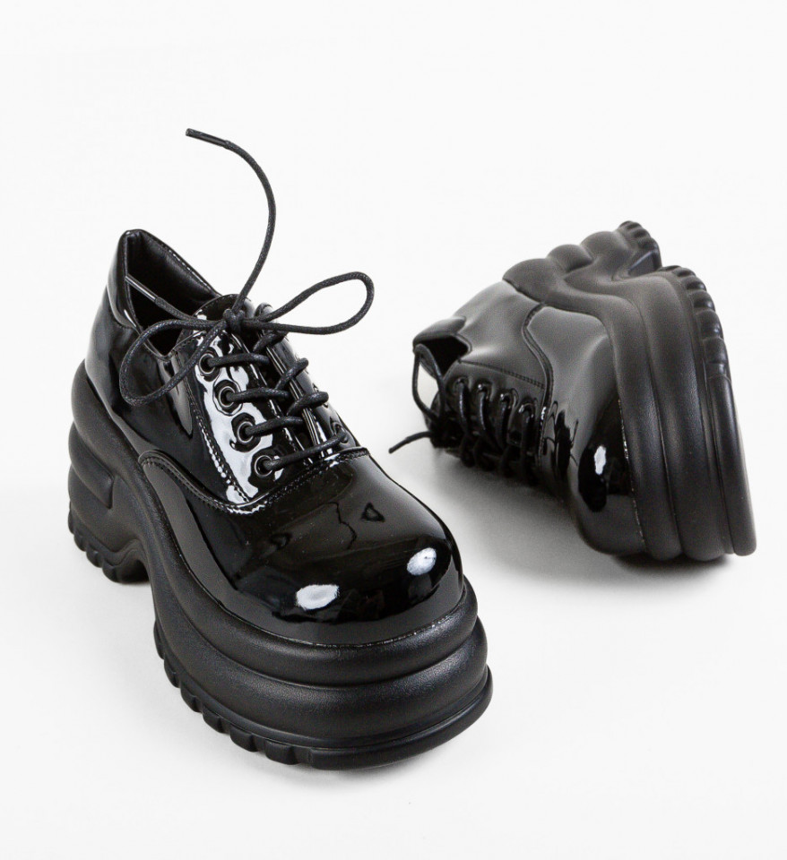 Pantofi Casual dama Genevya Negri - Img 3
