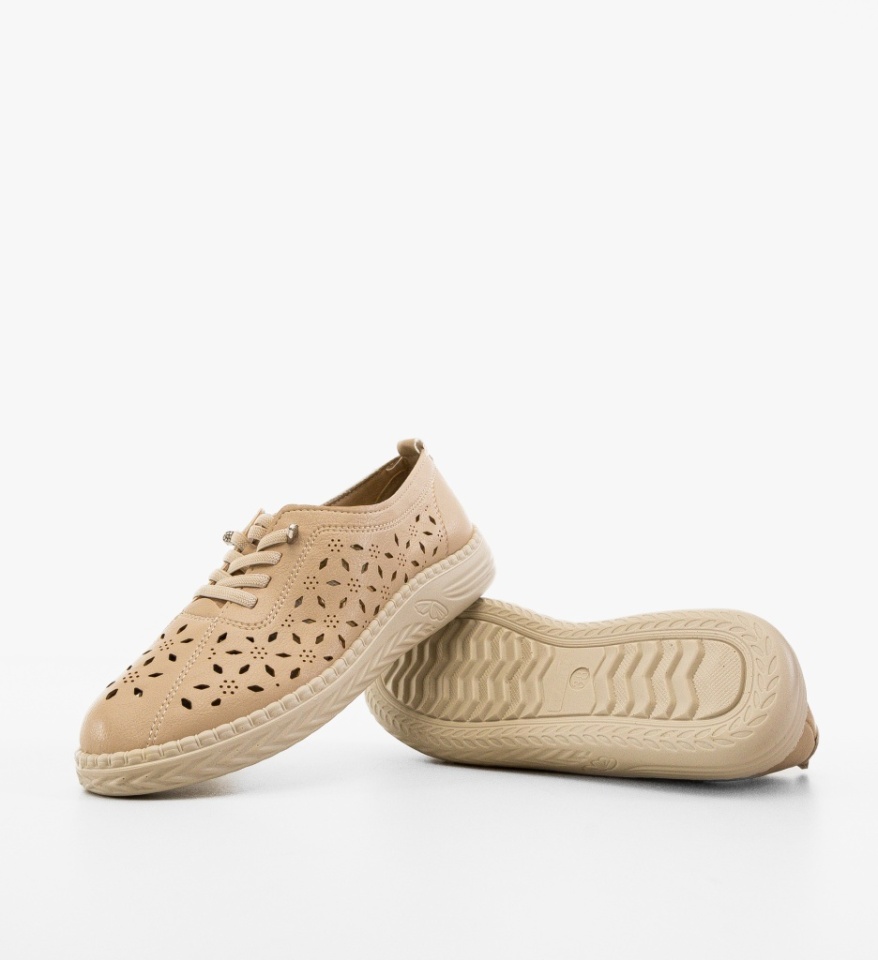 Pantofi Casual dama Guha Bej - Img 3